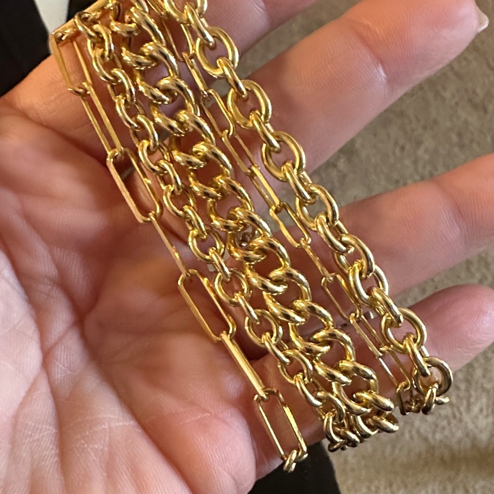 Gold Chain Link Bracelet